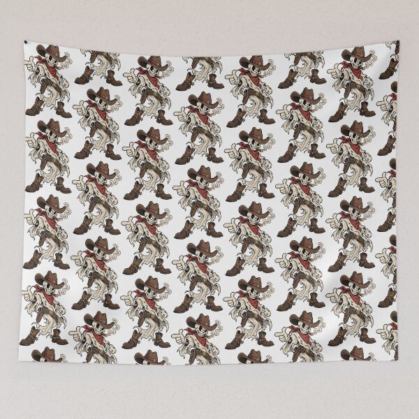 Item preview, Ghost of the Wild West – Vintage Skeleton Cowboy designed and sold by Ghostly-Outlaws.