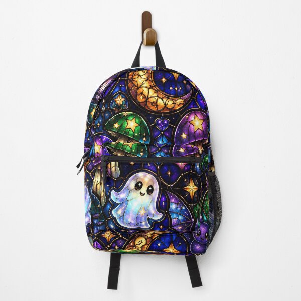 Item preview, Stained Glass Spooky Cute Cosmic Pattern designed and sold by Thai Vibe Studio.