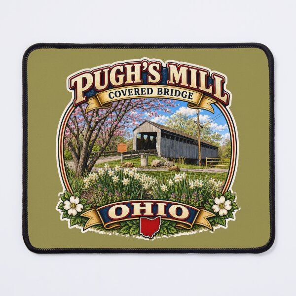 Item preview, Pugh's Mill Covered Bridge sticker designed and sold by gotucoveredart.