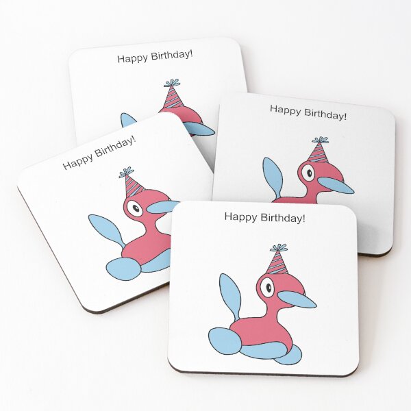 Item preview, Porygon2 Happy Birthday designed and sold by kyravreeland.