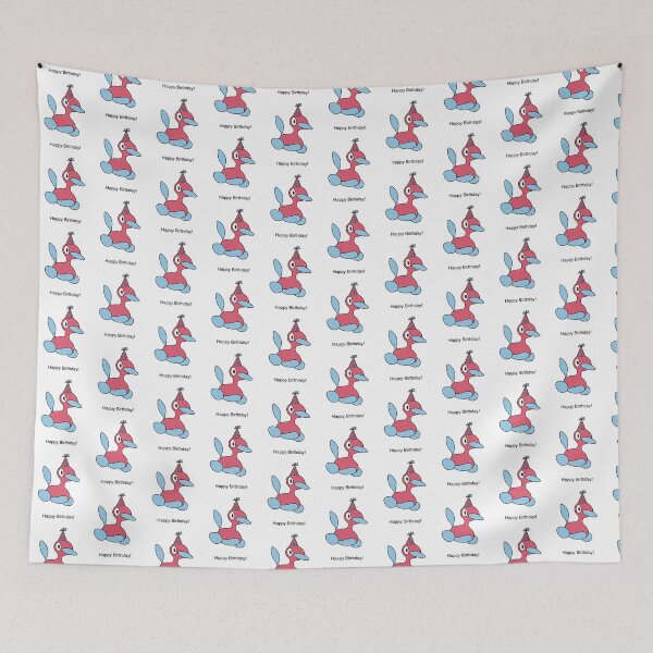 Item preview, Porygon2 Happy Birthday designed and sold by kyravreeland.