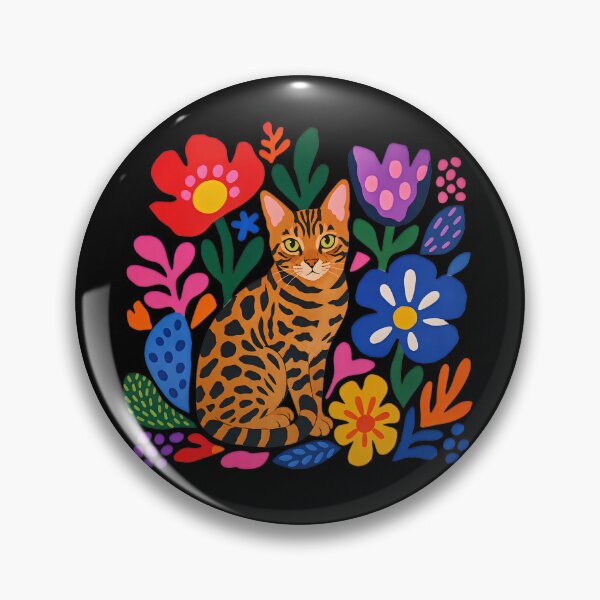 Item preview, Matisse Jungle – Colorful Paper Cut Bengal Cat designed and sold by Bengoer18.
