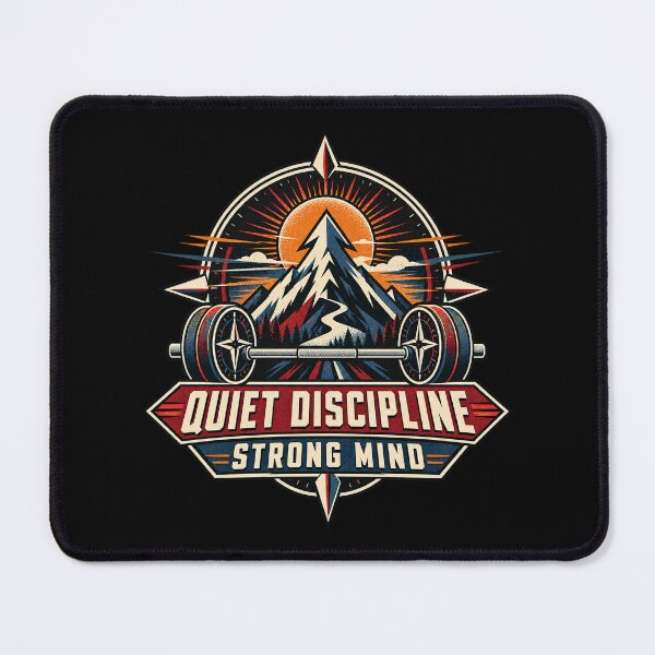 Item preview, Quiet Discipline Strong Mind Fitness Design designed and sold by -DEEWOLF-.
