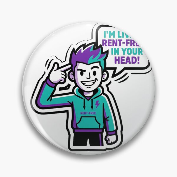 Item preview, Living Rent Free in My Head Overthinking designed and sold by NeonNerd Studio.