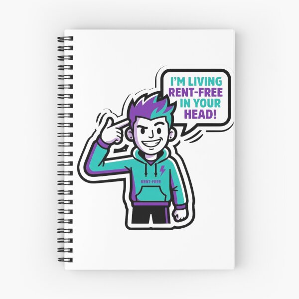 Item preview, Living Rent Free in My Head Overthinking designed and sold by NeonNerd Studio.