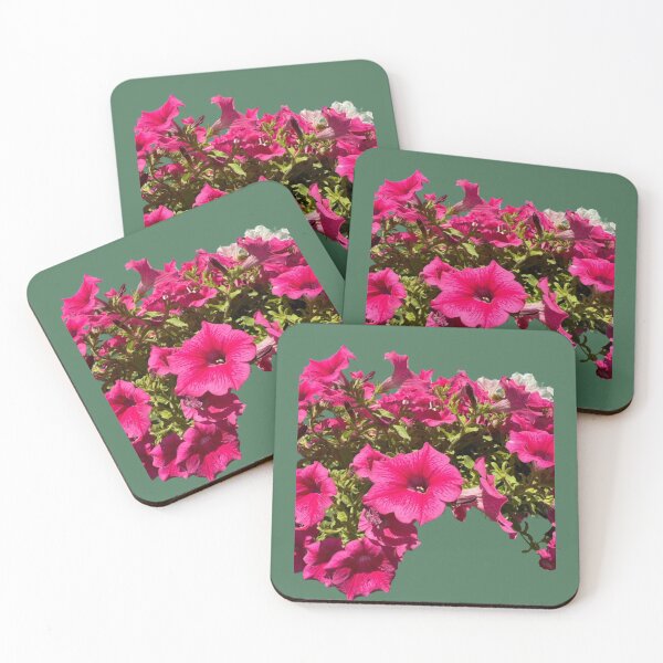 Item preview, Isolated Bright Pink Petunia Flower Cascade Macro Cutout designed and sold by BalkanBloom.