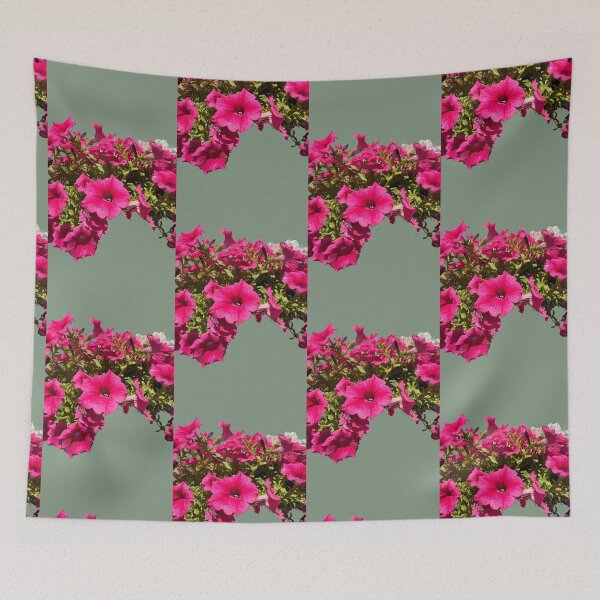 Item preview, Isolated Bright Pink Petunia Flower Cascade Macro Cutout designed and sold by BalkanBloom.