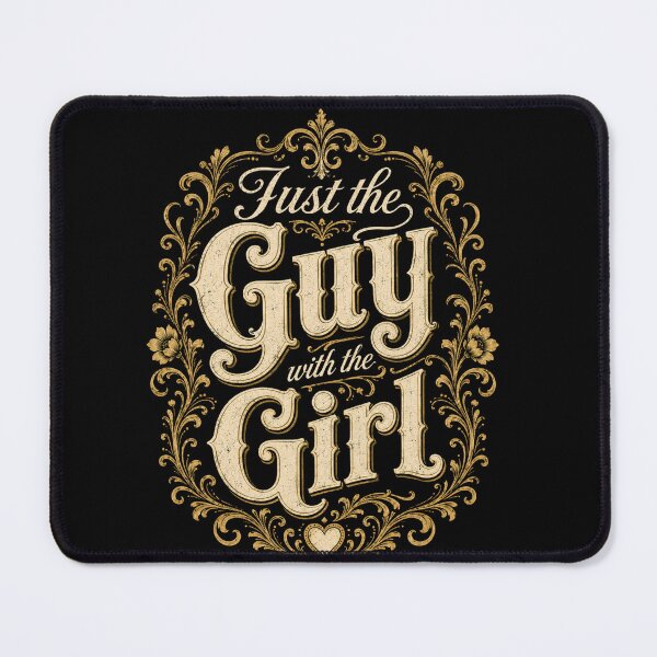 Item preview, Vintage Guy with the Girl Ornate Floral Typography designed and sold by anapldv.