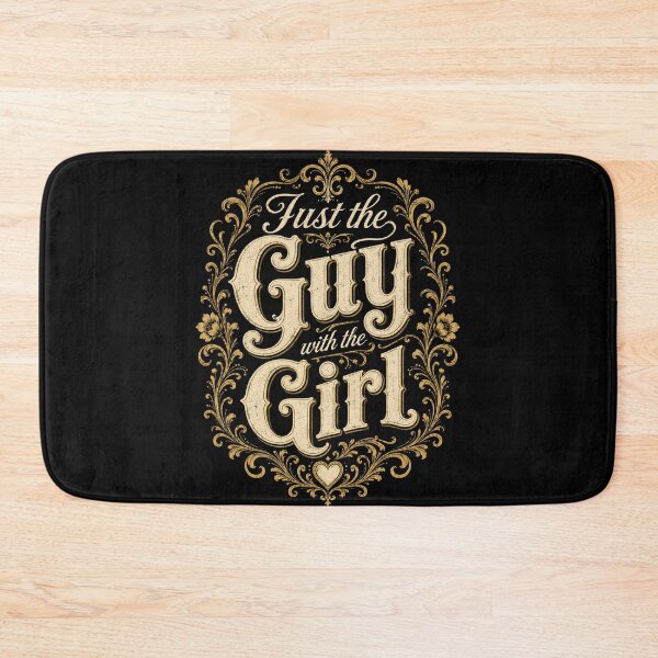 Item preview, Vintage Guy with the Girl Ornate Floral Typography designed and sold by anapldv.