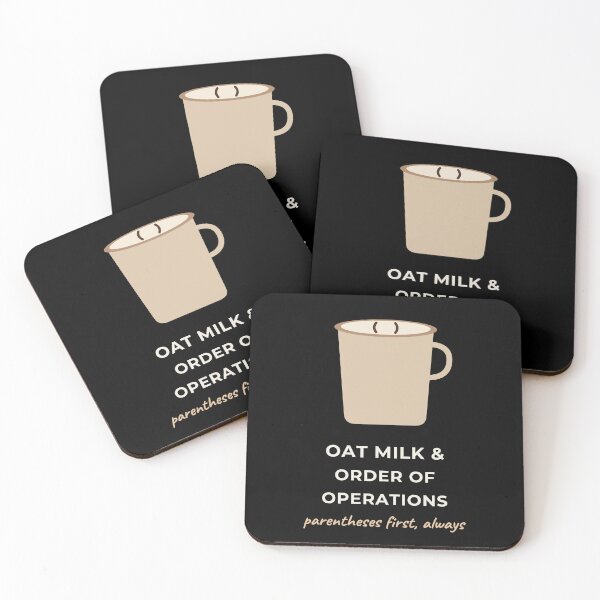 Item preview, Oat Milk Order Of Operations Funny Math Coffee designed and sold by The Cozy Design Studio.