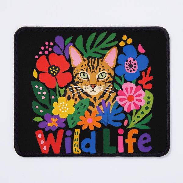 Item preview, Wildlife – Colorful Matisse Style Bengal Cat designed and sold by Bengoer18.
