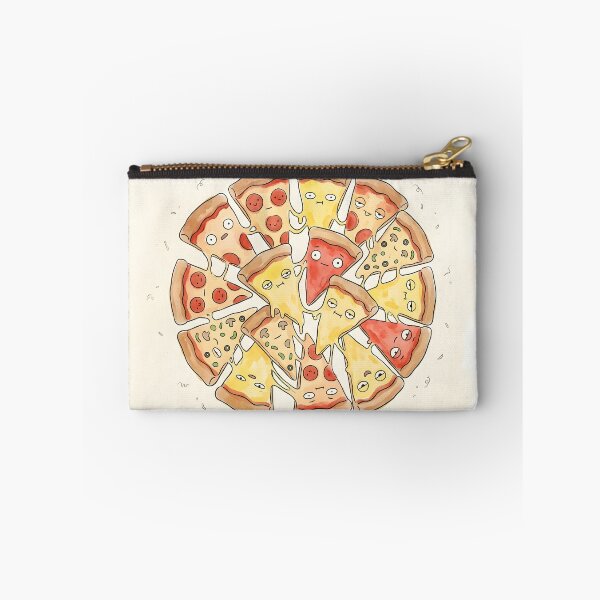 Item preview, Cute Pizza Slices Kawaii Italian Food Illustration designed and sold by DuckOddity.
