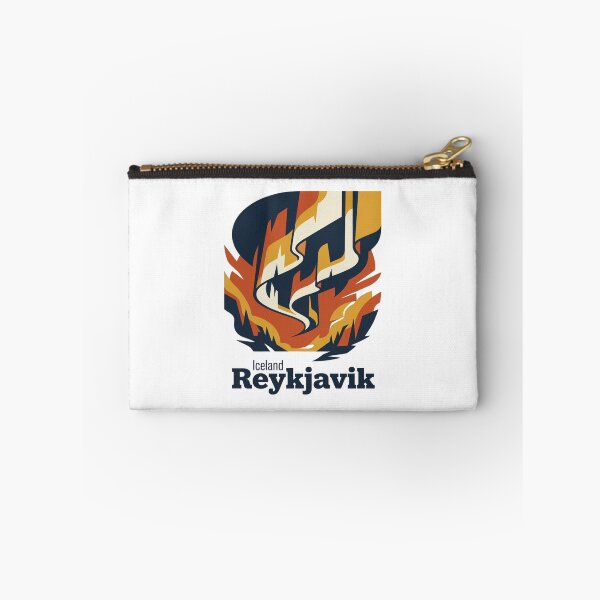 Item preview, Reykjavik Northern Lights Bold Retro Graphic Art designed and sold by Inkworksbyshery.
