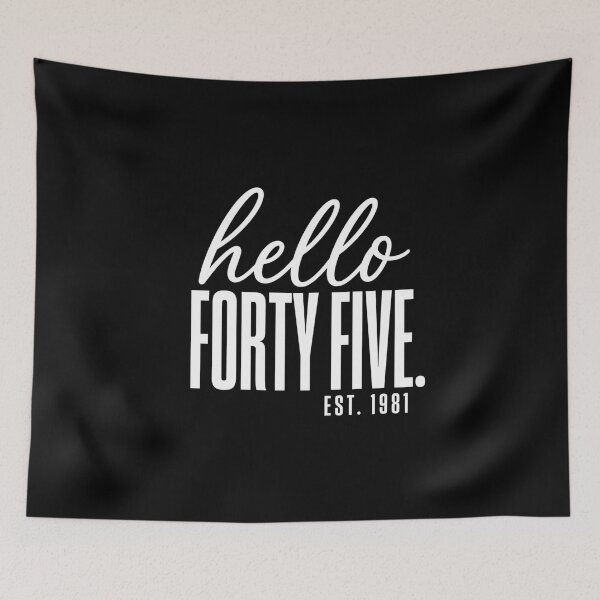 Item preview, hello forty five retro script and bold typography designed and sold by anapldv.