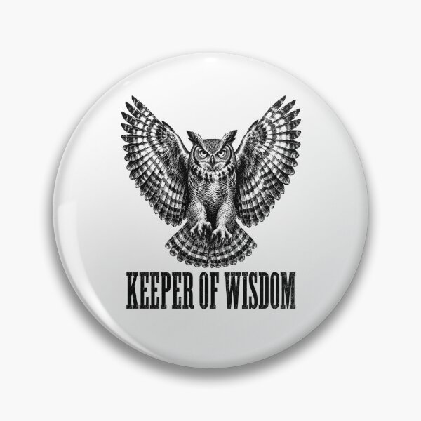 Item preview, Keeper of Wisdom – Flying Owl Vintage Engraving designed and sold by MotionBanana Art.
