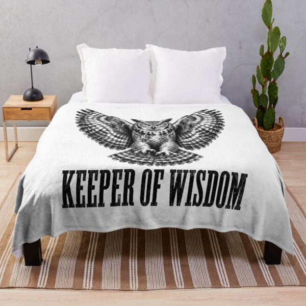 Item preview, Keeper of Wisdom – Flying Owl Vintage Engraving designed and sold by MotionBanana Art.