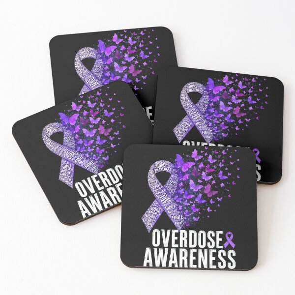 Item preview, overdose awareness purple ribbon hope support fight designed and sold by anapldv.