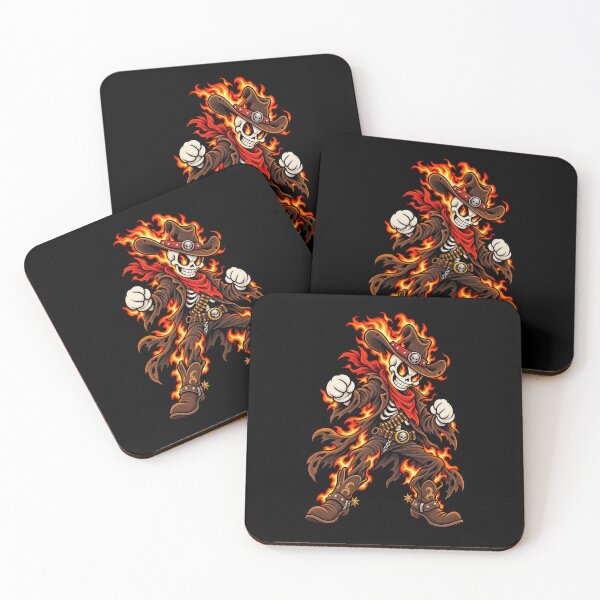Item preview, Hellfire Outlaw – Flaming Skeleton Cowboy designed and sold by Ghostly-Outlaws.