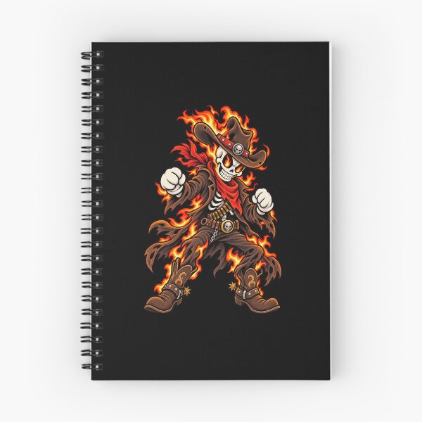 Item preview, Hellfire Outlaw – Flaming Skeleton Cowboy designed and sold by Ghostly-Outlaws.