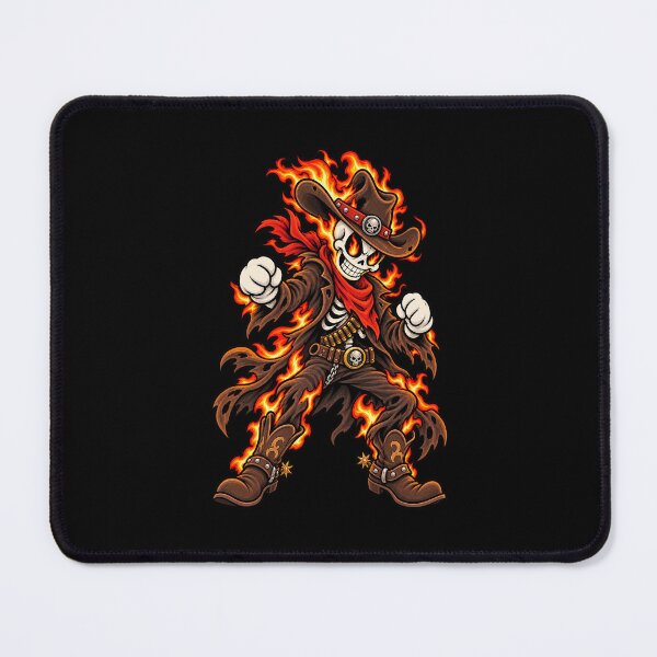 Item preview, Hellfire Outlaw – Flaming Skeleton Cowboy designed and sold by Ghostly-Outlaws.