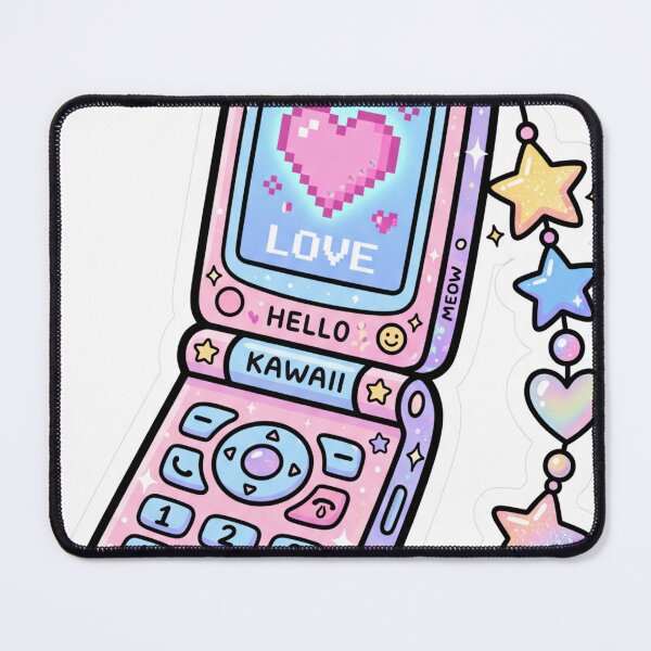 Item preview, Kawaii Flip Phone Star Charms Y2K designed and sold by badbar.