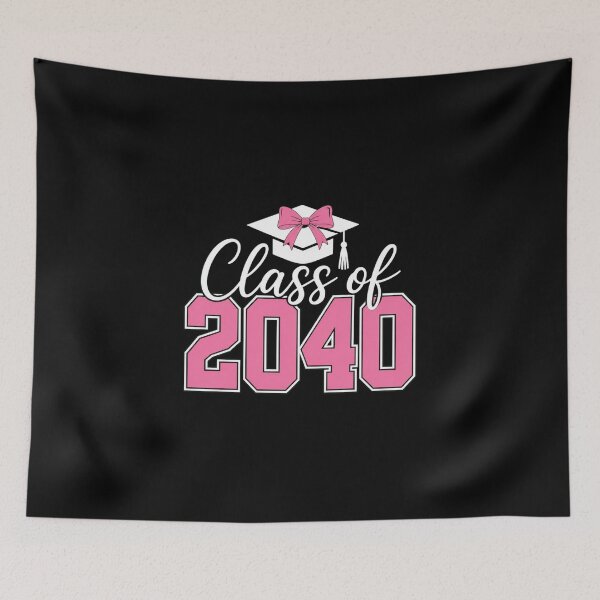 Item preview, Graduation 2040 Class of 2040 Pink Bow Graphic designed and sold by anapldv.