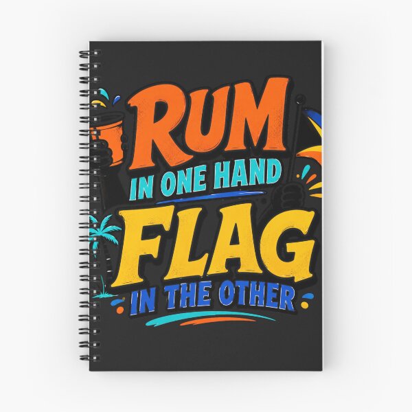 Item preview, Rum in One Hand Flag in the Other Carnival Fete Shirt designed and sold by GiftLore Studio.