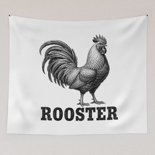 Item preview, Rooster – Vintage Farmhouse Engraving designed and sold by MotionBanana Art.