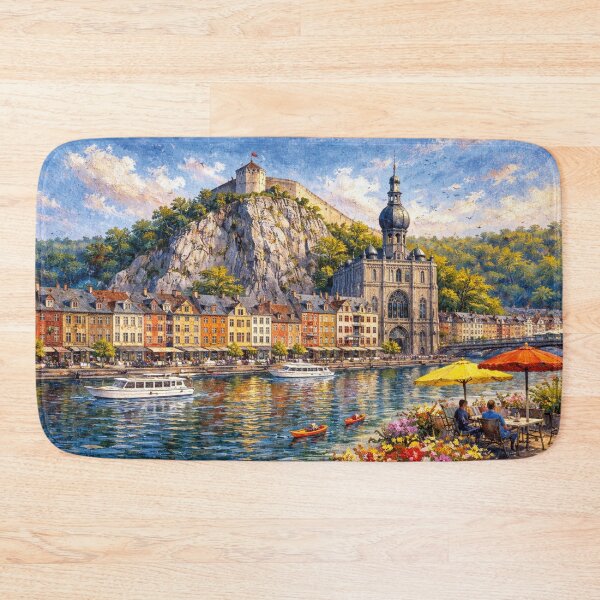 Item preview, A painting of Dinant, Belgium – A Beautiful City in Europe. designed and sold by GalleryKauffeld.