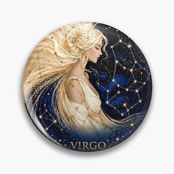 Item preview, Virgo Zodiac Goddess Celestial Astrology Art PNG designed and sold by MythicMood.