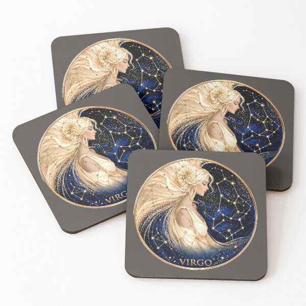 Item preview, Virgo Zodiac Goddess Celestial Astrology Art PNG designed and sold by MythicMood.