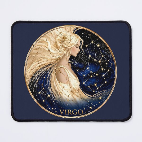 Item preview, Virgo Zodiac Goddess Celestial Astrology Art PNG designed and sold by MythicMood.