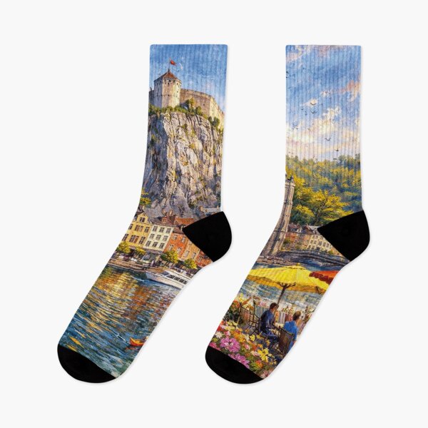 Item preview, A painting of Dinant, Belgium – A Beautiful City in Europe. designed and sold by GalleryKauffeld.
