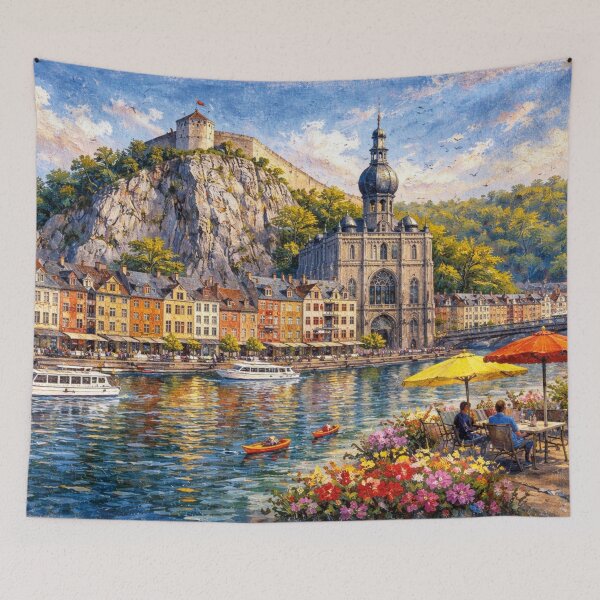 Item preview, A painting of Dinant, Belgium – A Beautiful City in Europe. designed and sold by GalleryKauffeld.