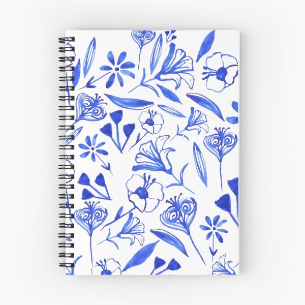 Item preview, Cobalt Blue Wildflowers in Watercolor designed and sold by ElizabethCoelho.