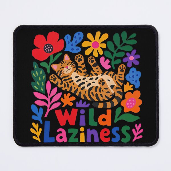 Item preview, Wild Laziness – Cozy Colorful Bengal Cat designed and sold by Bengoer18.