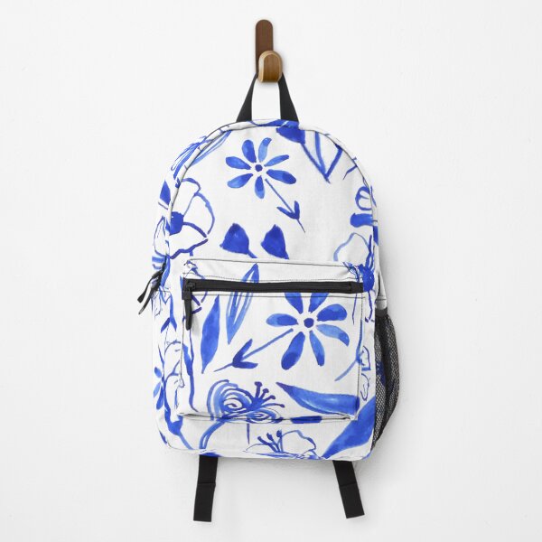 Item preview, Cobalt Blue Wildflowers in Watercolor designed and sold by ElizabethCoelho.