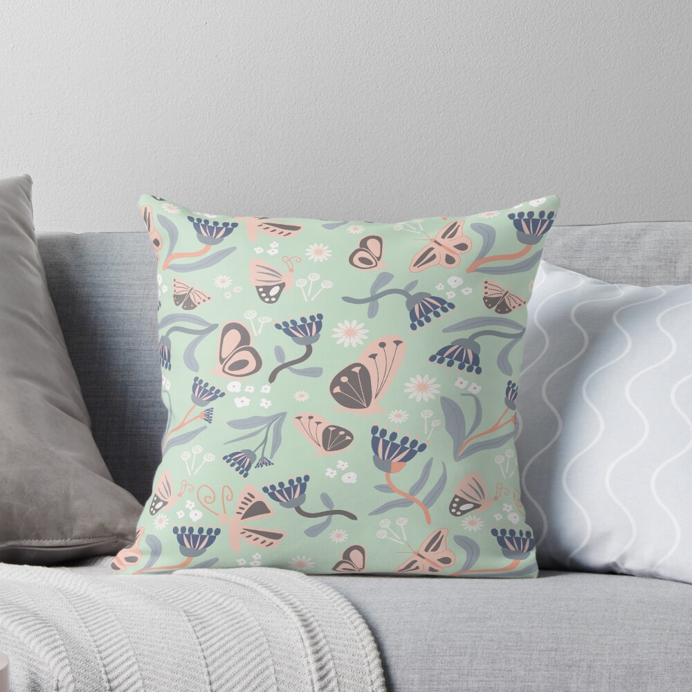 Item preview, Throw Pillow designed and sold by MYpatternlab.