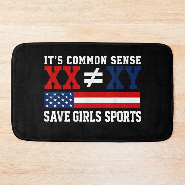 Item preview, It's Common Sense XX Does Not Equal XY Save Girls Sports Conservative American Flag designed and sold by EricCotanori.
