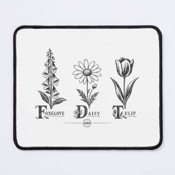 Item preview, Vintage Botanical Flowers – Foxglove Daisy Tulip | Ordinary Dissent designed and sold by No Kings Supply Co.