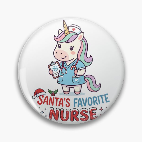 Item preview, Unicorn Nurse Santa's Favorite Nurse Christmas Cute designed and sold by Sitred123.