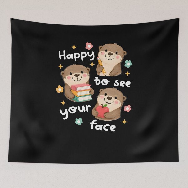 Item preview, Happy Otters Cute Animal Reading School Back To School Teacher T-Shirt designed and sold by Pioiiiart.
