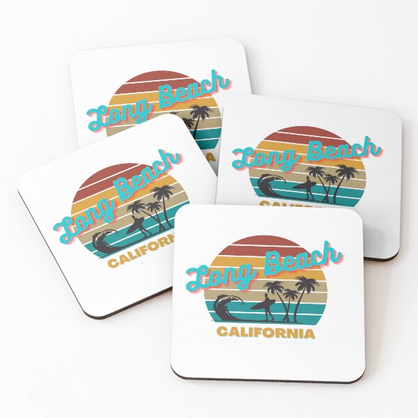 Item preview, Long Beach California Retro Vintage Sunset designed and sold by adriana-holmes.