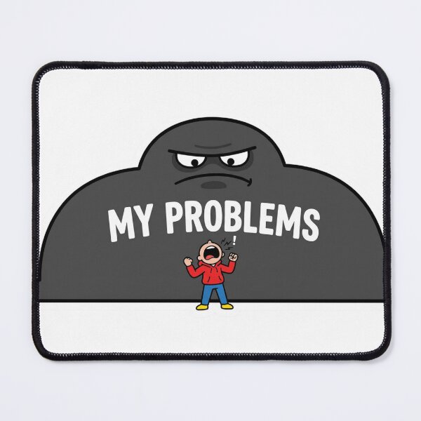Item preview, Tiny Person Yelling at Giant Problems Anxiety designed and sold by NeonNerd Studio.