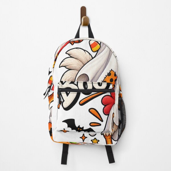 Item preview, Funny Halloween Chicken Design – Boo-Kaak Ghost Chicken with Candy Pumpkin designed and sold by Ayden World.
