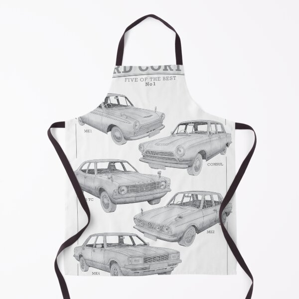 Item preview, Ford Cortina Cars - Five of the best 1 hand-drawn designed and sold by Classic Car Art Drawings.
