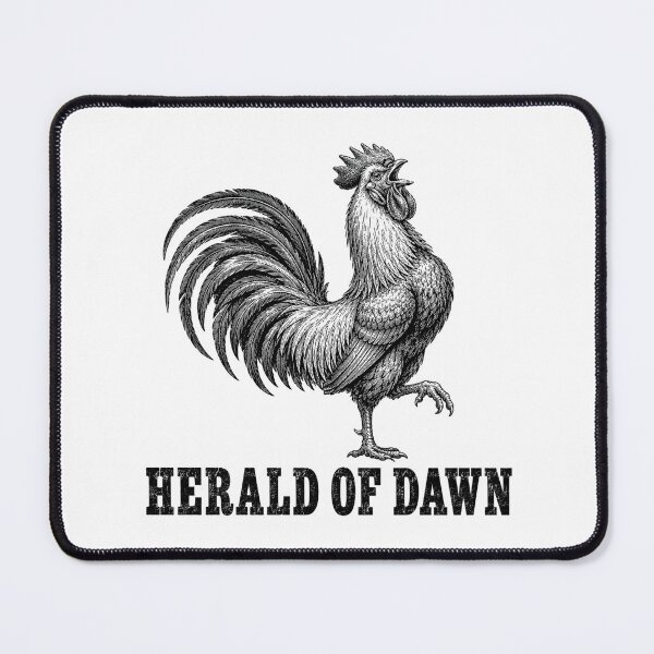 Item preview, Herald of Dawn – Crowing Rooster Vintage Engraving designed and sold by MotionBanana Art.