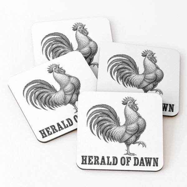 Item preview, Herald of Dawn – Crowing Rooster Vintage Engraving designed and sold by MotionBanana Art.