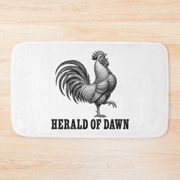 Item preview, Herald of Dawn – Crowing Rooster Vintage Engraving designed and sold by MotionBanana Art.