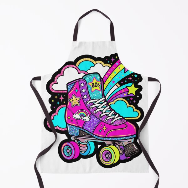 Item preview, Glitter Roller Skate 80s Retro Stars designed and sold by badbar.